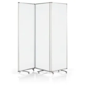 Magnetoplan Raumteiler Sichtschutz mit Acryloberfläche - 3 Element 60x180cm - Halbtransparent