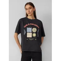 QS T-Shirt | schwarz - S