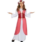 Funidelia | Prinzessin Clarissa Mittelalter Kostüm für Mädchen Mittelalter, Königin - Kostüm für Kinder & Verkleidung für Partys, Karneval & Halloween - Größe 5-6 Jahre - Granatfarben