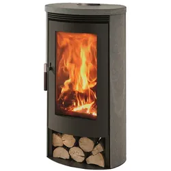 PANADERO Kaminofen »Baia Soap«, schwarzmetallic, Stahl/naturstein, 8 kW