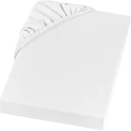 Setex Spannbettlaken Feinbiber 140 x 200 cm weiß