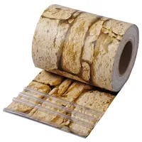 Woltu Sichtschutzstreifen 19 x 350 cm Sandstein PVC 2 St.
