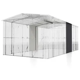 Globel Erweiterungselement für Gerätehaus 127 x 308 cm grau