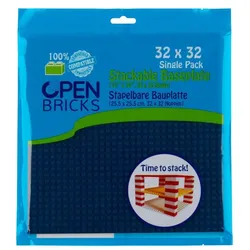 Open Bricks - Open Bricks Baseplate 32 X 32 Ozeanblau