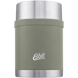 Esbit Thermobehälter Sculptor Isolierbehälter Speise Gefäß Essen Behälter Thermo Farbe: Stone Grey - aus Edelstahl 750ml,