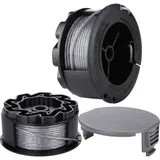 Spule X 2 + Kappe X 1. Passend Für Bosch Universal-rasenkantenschneider 18 18-26 18-260 F016800570