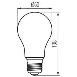 KANLUX LED-Lampe XLED A60 818 4W E27 sehr warmweiß