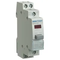 Hager SVN462 Taster 16A 2S 12+48V AC Leucht.rot 1PLE