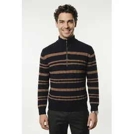 Pierre Cardin Strickpullover mit Troyerkragen Blau M