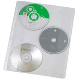 VELOFLEX 4359000 - CD-Hülle DBGM, 10er Packung DIN A4 für 3 CDs, mit Verschlussklappe glasklar