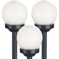 Expo Börse Kugelleuchte Kunststoff H 38 cm 3er Set weiß