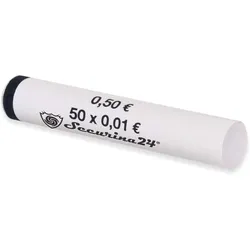 Münzhülsen 1 Cent  - Securina24® (1 Cent - 300 Stück)