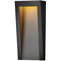 Licht-Erlebnisse Wandaußenleuchte TWEED Schwarz Witterungsbeständiger Verbundwerkstoff IP44 LE117784