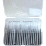 Interdentalbürsten 100 Teile/schachtel Interdentalbürsten Gesundheits Zahn Escova Reiniger Kieferorthopädische Dental Zähne Pinsel Oral Hygiene Werkzeug(100pcs grey 0.6mm)