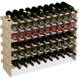 Relaxdays Weinregal 103 x 25 x 73 cm Natur