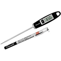 Escali DH1-B Küchenthermometer Digital - Gourmet Thermometer Küche Thermometer Kochen - Fleischthermometer - Grillthermometer - NSF Zertifiziert -45°- 200° C - Schwarz - 20 x 1,9x 1,3 cm