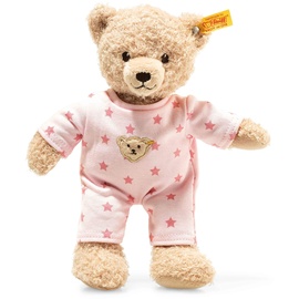 Steiff Teddy and Me Mädchen Baby mit Schlafanzug 25 cm rosa