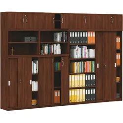 Schrank-Set MIRELLI A+, Typ D, Aufbau, Nussbaum