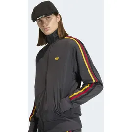 adidas Trainingsjacke "FIREBIRD ORIGINALS", Herren, Gr. L, grau (utility schwarz, collegiate gold, team power rot 2, schwarz), Obermaterial: 100% Polyester, Jacken Trainingsjacke