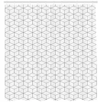 ABAKUHAUS Duschvorhang 175 x 180 cm schwarz