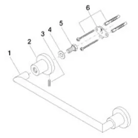 Dornbracht Tara Wannengriff Chrom 83030892-00
