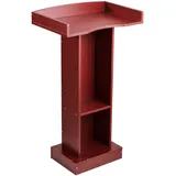 Vevor Podiumständer Holzrednerpult (105 cm), Laptop-Schreibtisch mit breiter Lesefläche & Ablagefläche & Kantenstopper &elegantem Design, bodenstehend, für Klassenzimmer Konferenzen Kirchen