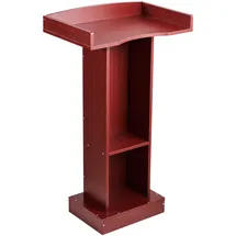 Vevor Podiumständer Holzrednerpult (105 cm), Laptop-Schreibtisch mit breiter Lesefläche & Ablagefläche & Kantenstopper &elegantem Design, bodenstehend, für Klassenzimmer Konferenzen Kirchen