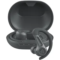 Jlab JBuds Sport ANC TWS Headphones Graphite Hybride aktive Geräuschunterdrückung, Mehr als 60 Stunden Bluetooth-Spielzeit, Wisch- und Touch-Steuerung