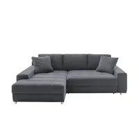 bobb Ecksofa  Arissa de Luxe , grau , Maße (cm): B: 258 H: 84 T: 181.0