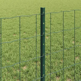 vidaXL Zaun 0,6 x 10 m Grün/Stahl