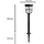 Philips Außenstandleuchte Kunststoff 60,0 cm inkl. Bewegungsmelder schwarz