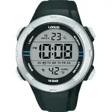 Lorus Herren Digital Quarz Uhr mit Silikon Armband R2301QX9