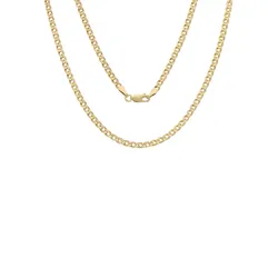 Panzerkette »Schmuck Geschenk Gold 375 oder 585 Collierkette 3,4 mm breit«, 90195340-45 gelbgoldfarben