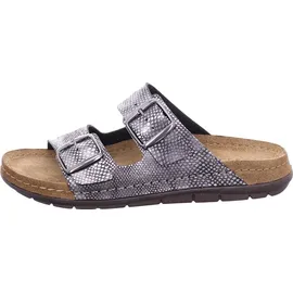 ROHDE Damen Pantolette Schnalle Rodigo-D 5872, Größe:41 EU, Farbe:Grau - Grau - 41
