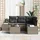 vidaXL Gartensofa-Set mit Speicher grau