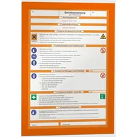 Durable DURAFRAME Sichthülle im Set, DIN A4, Typ: ORANGE,