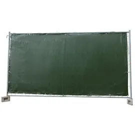 boni-shop Bauzaunplane 1,76 x 3,41 m Grün