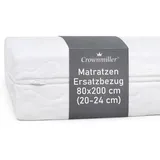 Crownmiller Microfaser Matratzenbezug elastisch 80 x 200 cm