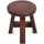 DESIGN DELIGHTS Hocker Holz 20 x 23 x 20 cm Hellbraun