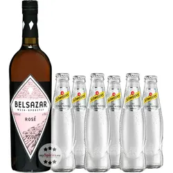 Belsazar Rosé Vermouth + 6 x Schweppes Dry Tonic Water