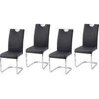 Hti-Living Esszimmerstuhl Schwarz Kunstleder Kelly C