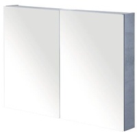 Spiegelschrank Sanox 90 x 13 x 65 cm beton anthrazit 2-türig