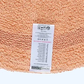 Homescapes Badematte Apricot Ø 80 cm