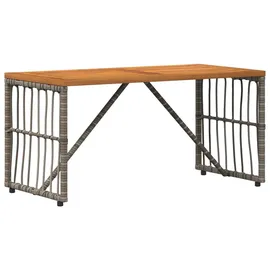 vidaXL Gartenmöbel Set 4-tlg. Grau/Dunkelgrau