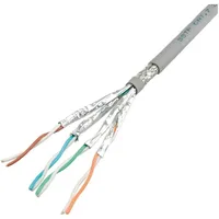 Value 21.99.0884 Netzwerkkabel CAT 6a S/FTP Grau
