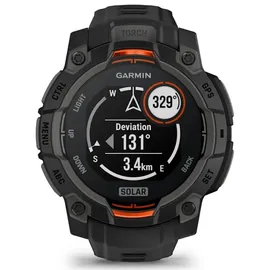 Garmin Instinct 3 Solar 45 mm Schwarz / Schwarz
