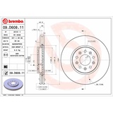 BREMBO Bremsscheibe 09.D608.11