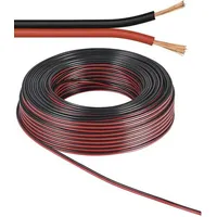 goobay 67739 Lautsprecherkabel 2x4.0mm2, 25 m rot;schwarz CCA