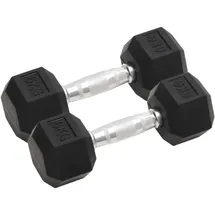 vidaXL Kurzhanteln 2 Stk. 12 kg Gusseisen schwarz
