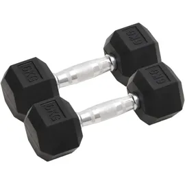 vidaXL Kurzhanteln 2 Stk. 12 kg Gusseisen schwarz